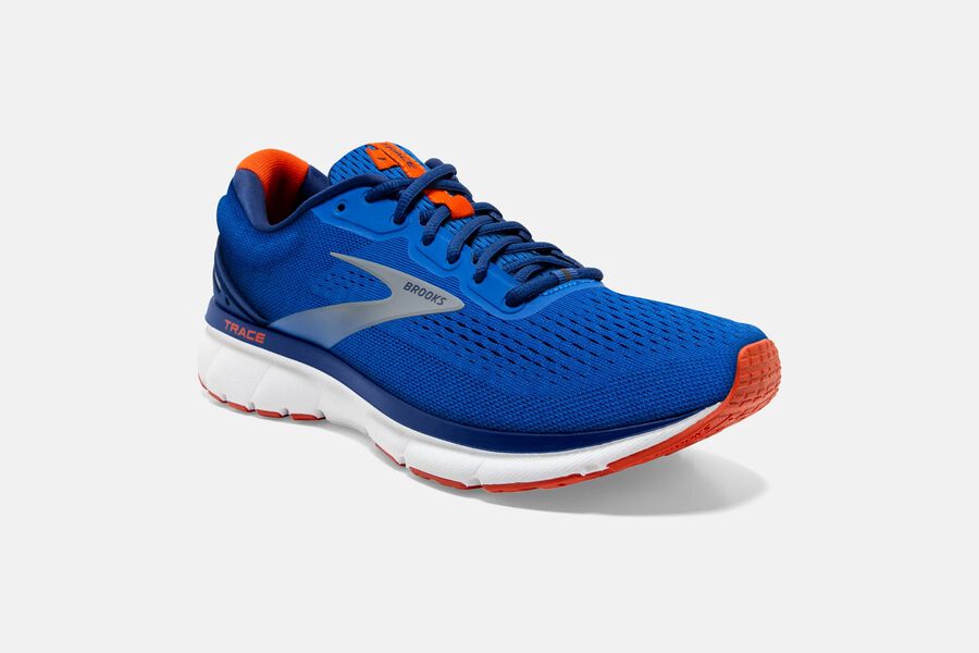 Brooks Trace Road Running Shoes Mens Blue 810765-LMW